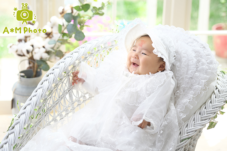 お宮参り、百日記念、岡山のエーエムフォト