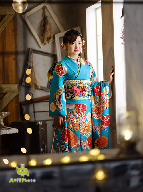 成人式　写真　岡山