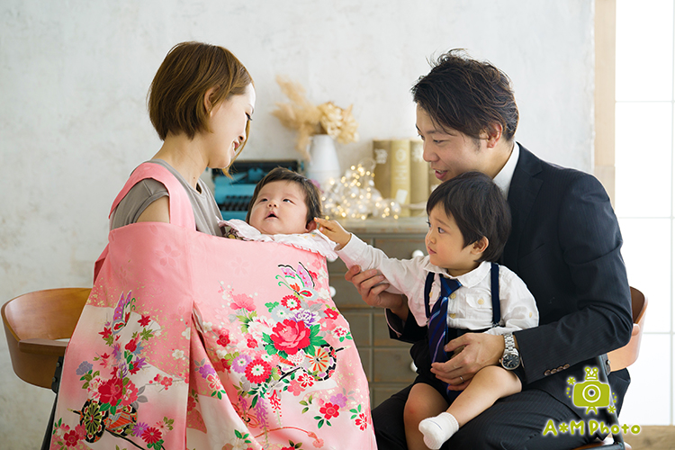 お宮参り　写真　岡山
