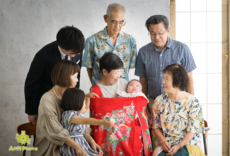 岡山市でお宮参りの撮影はエーエムフォトへ