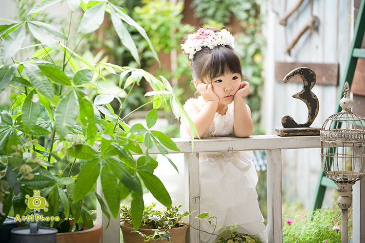 七五三の写真、撮影は岡山の写真館のエーエムフォトで