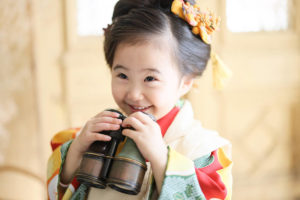 岡山 市のエーエムフォト で撮影する七五三の写真と衣装レンタル