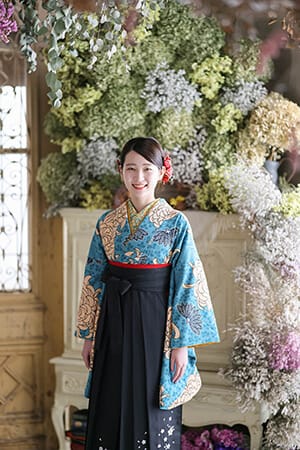 エーエムフォトで撮影する卒業袴の写真