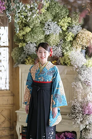 エーエムフォトで撮影する卒業袴の写真